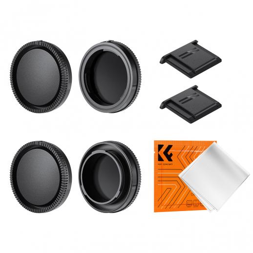 Kit de Tapas Cuerpo, Lente, Zapata y Paño para Sony E K&f Concept SKU.2222