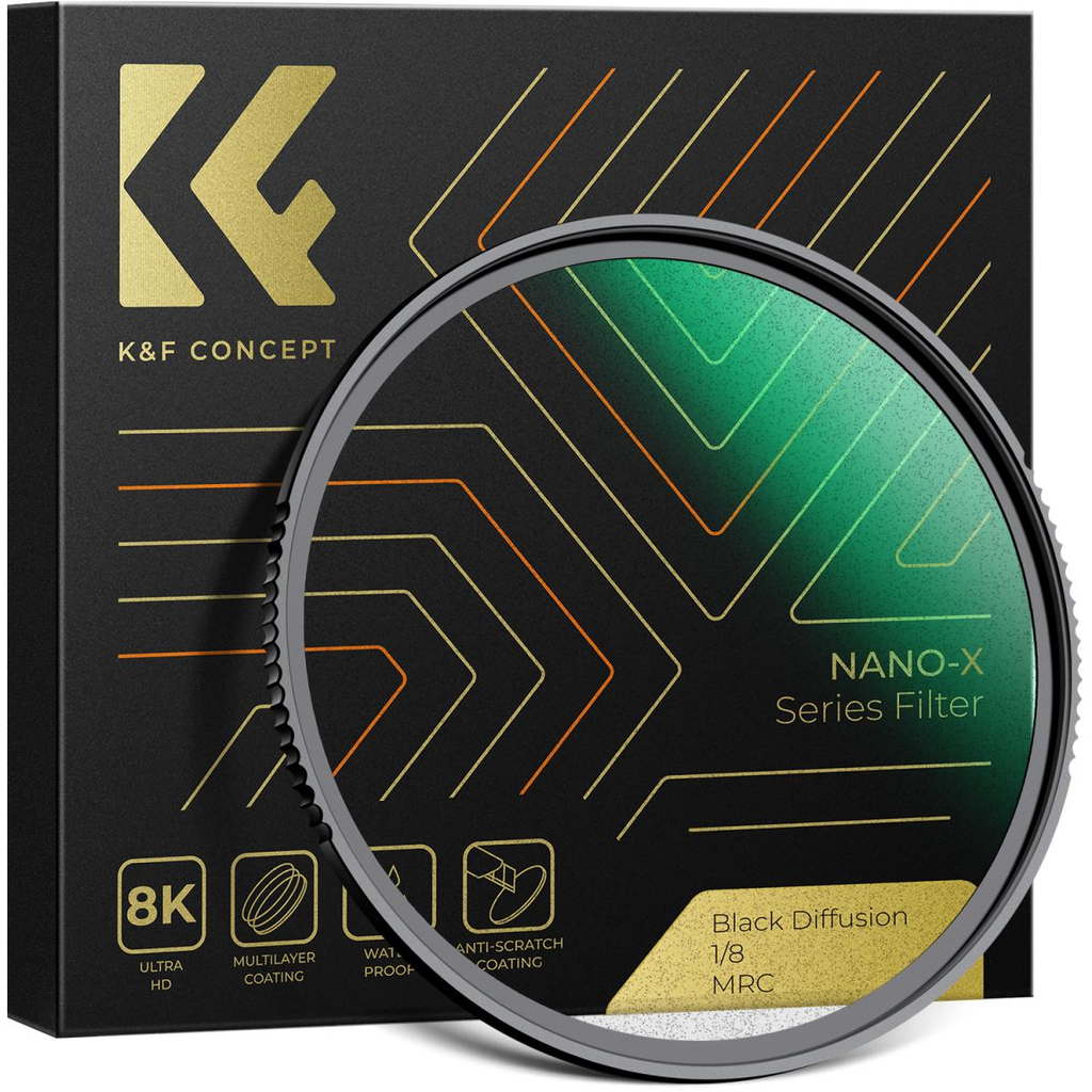 Filtro Black Mist 1/8 K&f Concept Nano X 82MM KF01.1493