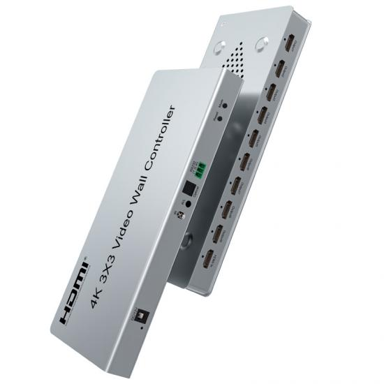 Video Wall 4K HDMI Controlador 3x3 Dtech