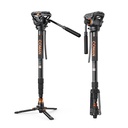 Tripode Monopie Coman DX327AQ6 Cabezal Fluido 173 Cm