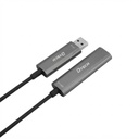 Cable de Extensión de Fibra Óptica USB 3.2 Gen 2 (50 Metros, 10 Gbps) Dtech