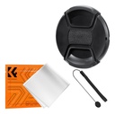 Tapa Lente 43 Mm Cuerda Anti Perdida Y Paño Microfibra