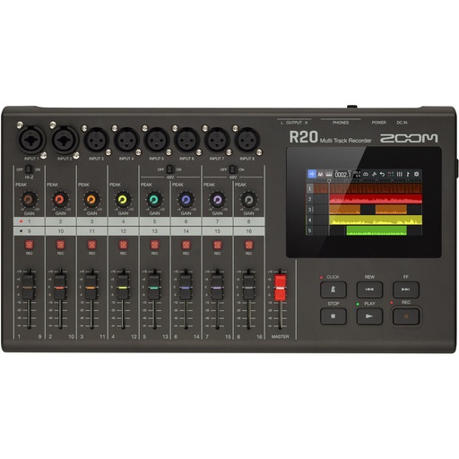  Grabador Multipista Portatil Zoom R20 16 Pistas Fx Interfaz